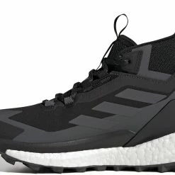 Adidas TERREX Free Hiker 2 Gore-Tex Chaussures de randonnée Femme, bleu/noir -Chaussures trekking Soldes adidas terrex free hiker 2 gore tex hiking shoes women core black grey six grey three 3 2