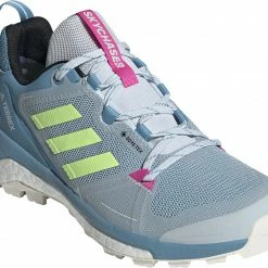 Adidas TERREX Skychaser 2 GTX Chaussures de randonnée Femme, jaune/noir -Chaussures trekking Soldes adidas terrex skychaser 2 gtx hiking shoes women hazy blue hi res yellow screaming pink 5