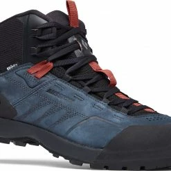 Black Diamond Mission Leather Mid WP Chaussures d'approche Homme, noir/bleu