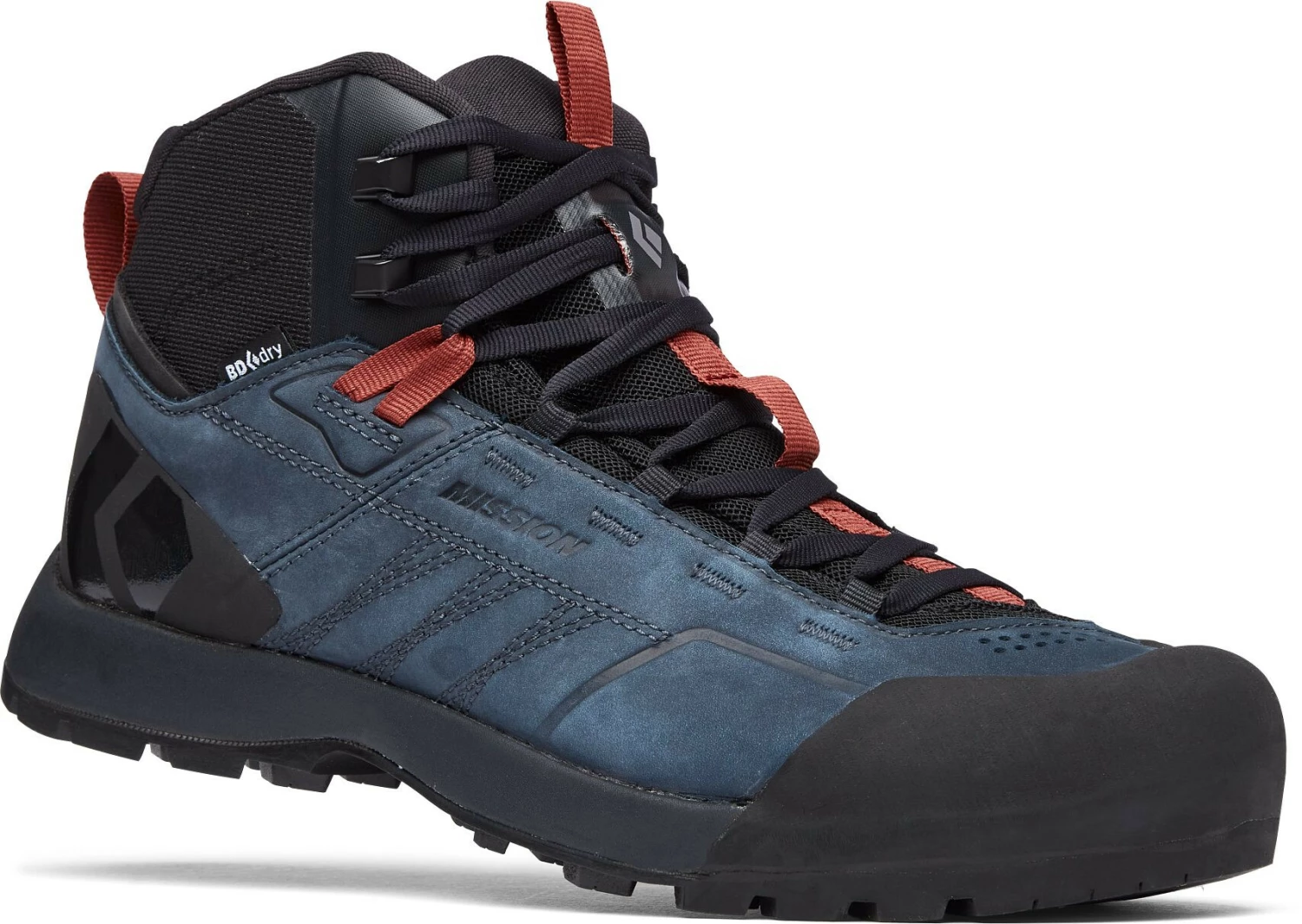 Black Diamond Mission Leather Mid WP Chaussures d'approche Homme, noir/bleu 3 Black Diamond Mission Leather Mid WP Chaussures d'approche Homme, noir/bleu