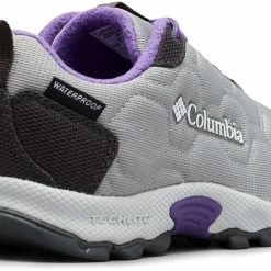 Columbia Firecamp Sledder 3 Chaussures Imperméable Adolescents, bleu/orange -Chaussures trekking Soldes columbia firecamp sledder 3 wp shoes youth kids monument emperor 3