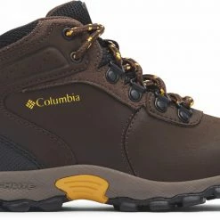 Columbia Newton Ridge Chaussures Adolescents, marron/jaune