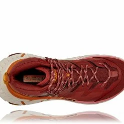 Hoka One One Tennine Hike GTX Chaussures Femme, rouge/orange -Chaussures trekking Soldes hoka one one tennine hike gtx shoes women cherry mahogany strawberry ice 5