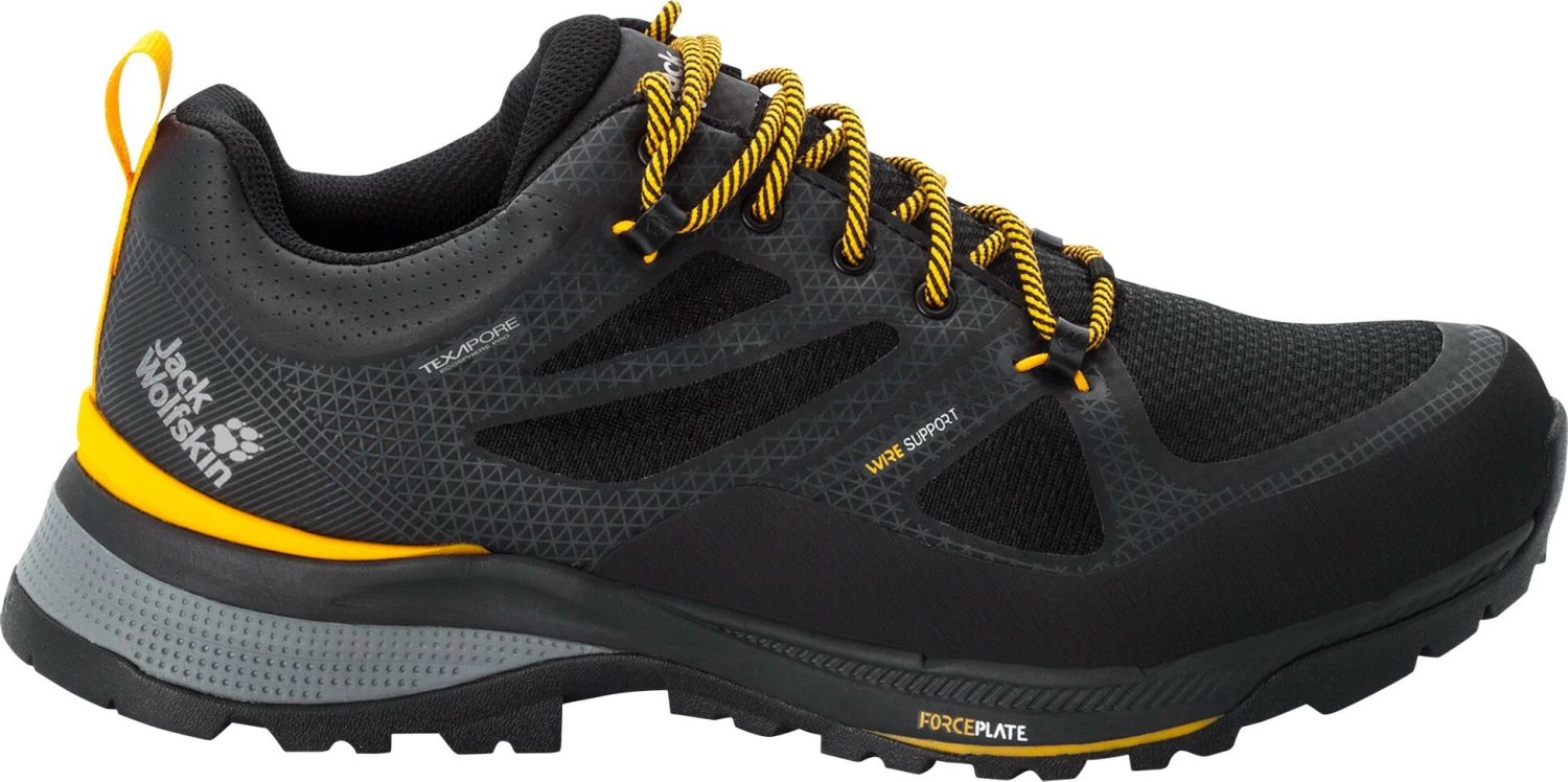 Jack Wolfskin Force Striker Texapore Chaussures basses Homme, noir 3 Jack Wolfskin Force Striker Texapore Chaussures basses Homme, noir