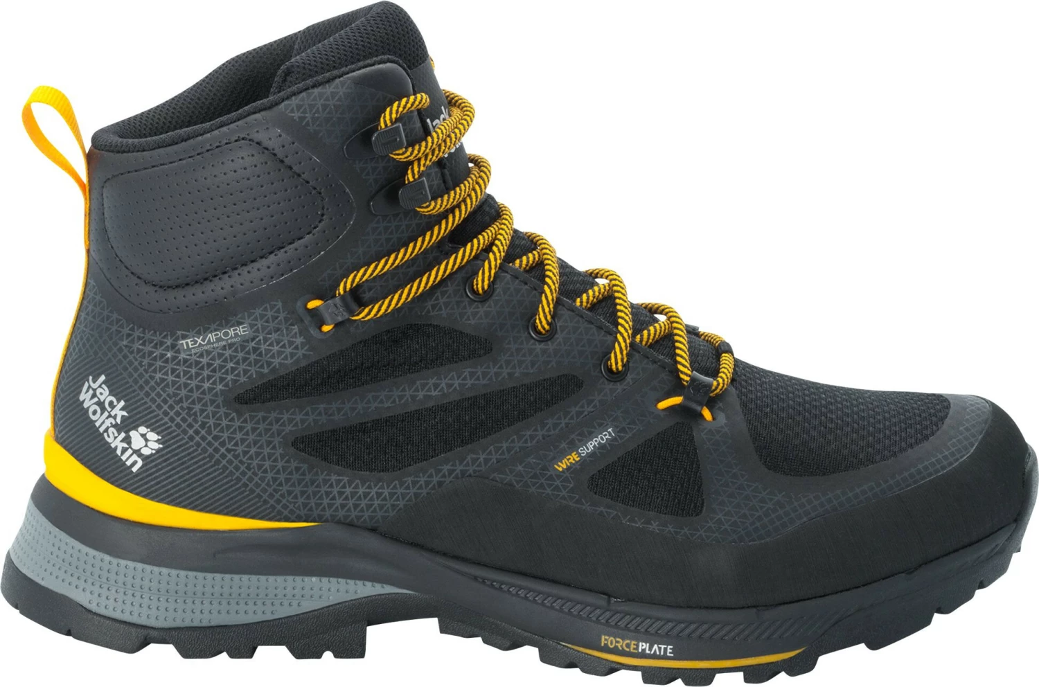 Jack Wolfskin Force Striker Texapore Chaussures mi-hautes Homme, noir 3 Jack Wolfskin Force Striker Texapore Chaussures mi-hautes Homme, noir