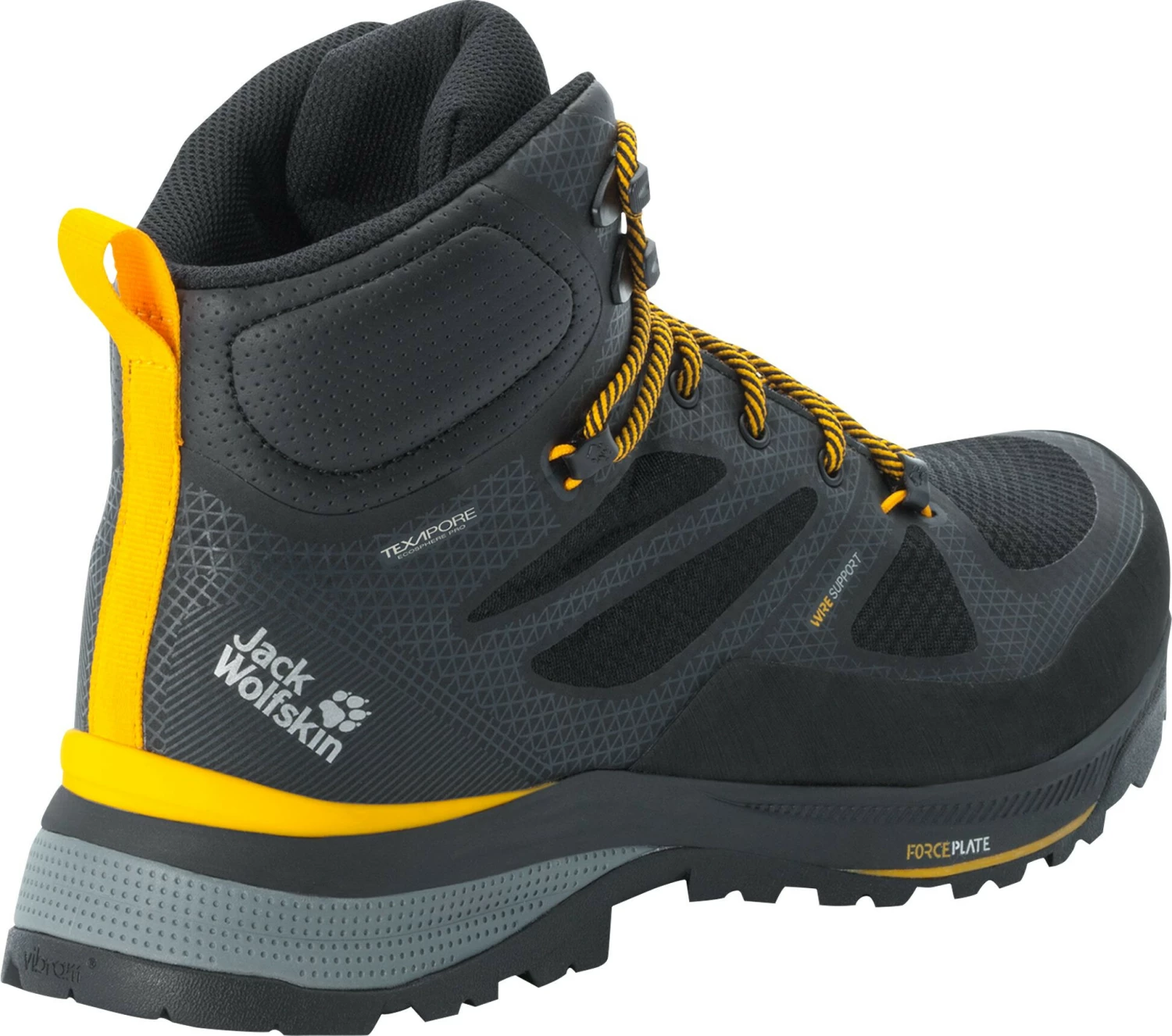 Jack Wolfskin Force Striker Texapore Chaussures mi-hautes Homme, noir 5 Jack Wolfskin Force Striker Texapore Chaussures mi-hautes Homme, noir – Image 3