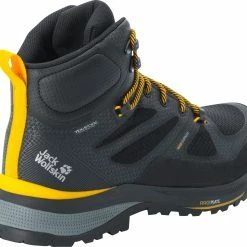 Jack Wolfskin Force Striker Texapore Chaussures mi-hautes Homme, bleu/noir -Chaussures trekking Soldes jack wolfskin force striker texapore mid shoes men black burly yellow xt 3