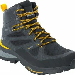 Jack Wolfskin Force Striker Texapore Chaussures mi-hautes Homme, noir 11 Jack Wolfskin Force Striker Texapore Chaussures mi-hautes Homme, noir -Chaussures trekking Soldes jack wolfskin force striker texapore mid shoes men black burly yellow xt 4 1