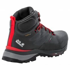 Jack Wolfskin Force Striker Texapore Chaussures mi-hautes Homme, gris/bleu -Chaussures trekking Soldes jack wolfskin force striker texapore mid shoes men phantom red 3