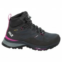 Jack Wolfskin Force Striker Texapore Chaussures mi-hautes Femme, gris/rose