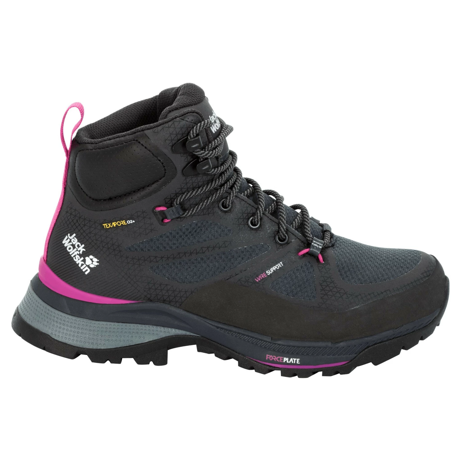 Jack Wolfskin Force Striker Texapore Chaussures mi-hautes Femme, gris/rose 3 Jack Wolfskin Force Striker Texapore Chaussures mi-hautes Femme, gris/rose