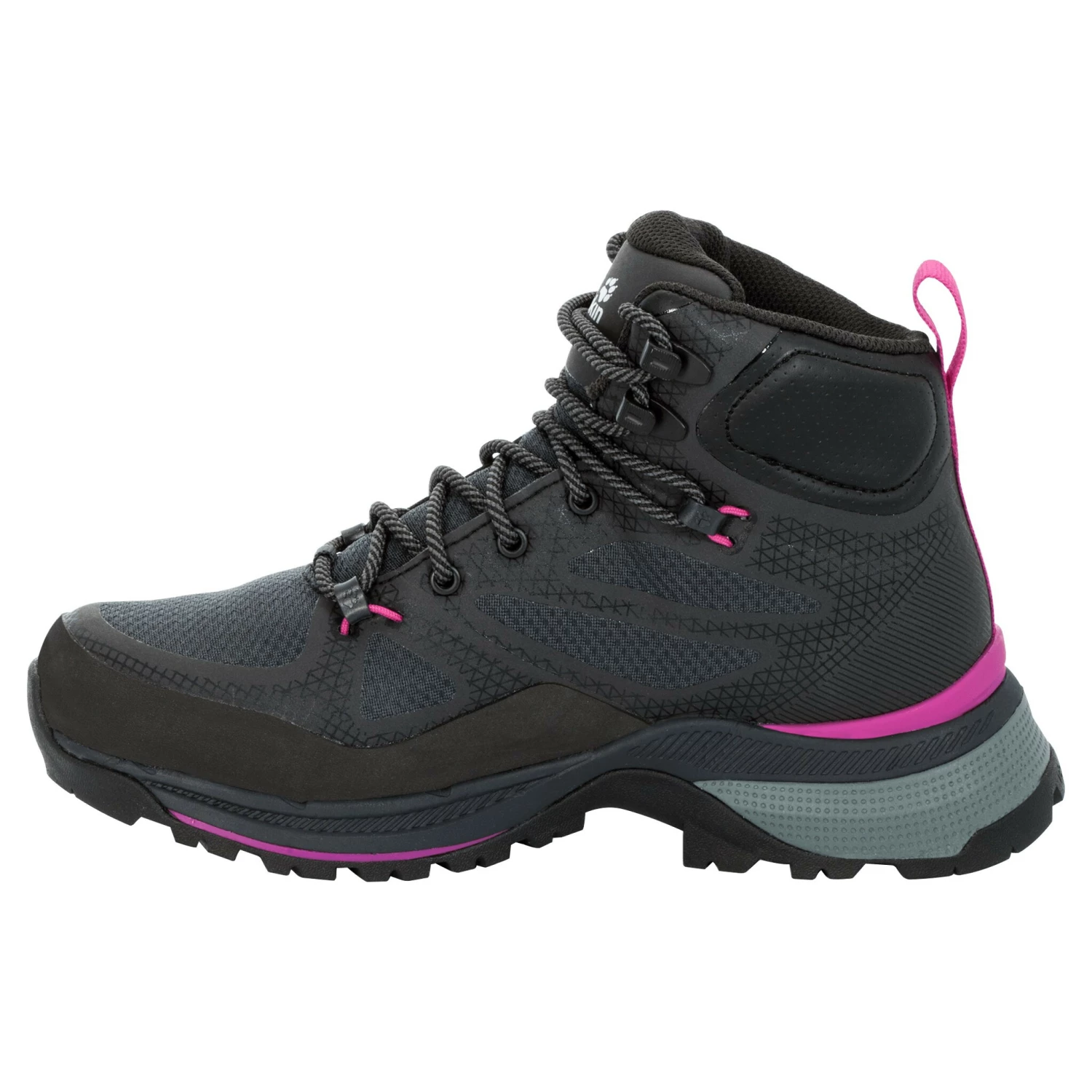 Jack Wolfskin Force Striker Texapore Chaussures mi-hautes Femme, gris/rose 4 Jack Wolfskin Force Striker Texapore Chaussures mi-hautes Femme, gris/rose – Image 2