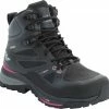 Jack Wolfskin Force Trekker Texapore Chaussures mi-hautes Femme, noir -Chaussures trekking Soldes jack wolfskin force trekker texapore mid shoes women black pink 1