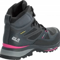 Jack Wolfskin Force Trekker Texapore Chaussures mi-hautes Femme, noir 10 Jack Wolfskin Force Trekker Texapore Chaussures mi-hautes Femme, noir -Chaussures trekking Soldes jack wolfskin force trekker texapore mid shoes women black pink 3