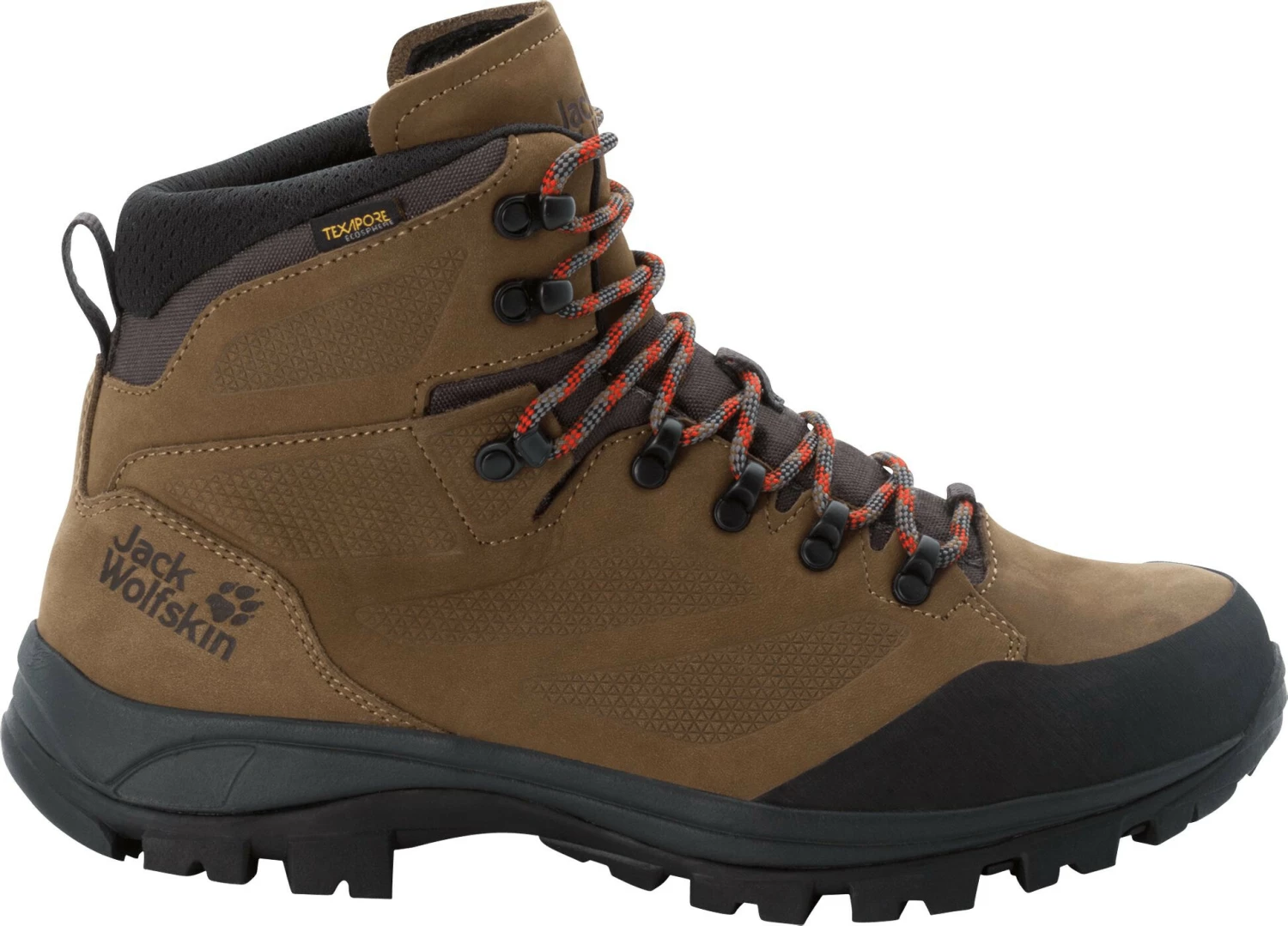 Jack Wolfskin Rebellion Texapore Chaussures mi-hautes Homme, marron/rouge 4 Jack Wolfskin Rebellion Texapore Chaussures mi-hautes Homme, marron/rouge – Image 2