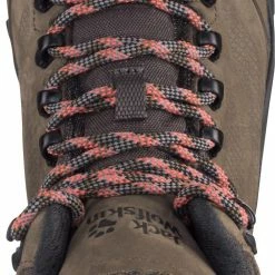 Jack Wolfskin Rebellion Texapore Chaussures mi-hautes Femme, gris/rouge -Chaussures trekking Soldes jack wolfskin rebellion texapore mid shoes women brown phantom 5