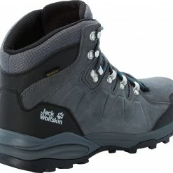 Jack Wolfskin Refugio Texapore Chaussures mi-hautes Homme, gris/jaune -Chaussures trekking Soldes jack wolfskin refugio texapore mid shoes men grey black 3