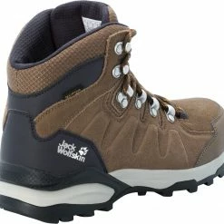 Jack Wolfskin Refugio Texapore Chaussures mi-hautes Femme, gris -Chaussures trekking Soldes jack wolfskin refugio texapore mid shoes women brown apricot 3