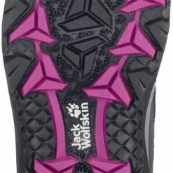 Jack Wolfskin Vojo 3 Texapore Chaussures Mi-Hautes Femme, gris/rose -Chaussures trekking Soldes jack wolfskin vojo 3 texapore mid shoes women dark steel purple 2