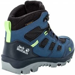 Jack Wolfskin Vojo Texapore Chaussures Mi-Hautes Enfant, noir -Chaussures trekking Soldes jack wolfskin vojo texapore mid shoes kids dark blue lime 3 3