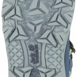 Jack Wolfskin Vojo Texapore Chaussures Mi-Hautes Enfant, bleu/noir -Chaussures trekking Soldes jack wolfskin vojo texapore mid shoes kids dark blue lime 6 1