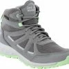 Jack Wolfskin Woodland 2 Texapore Chaussures mi-hautes Femme, gris -Chaussures trekking Soldes jack wolfskin woodland 2 texapore mid shoes women dark grey light green 1