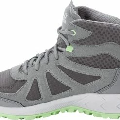 Jack Wolfskin Woodland 2 Texapore Chaussures mi-hautes Femme, gris -Chaussures trekking Soldes jack wolfskin woodland 2 texapore mid shoes women dark grey light green 4