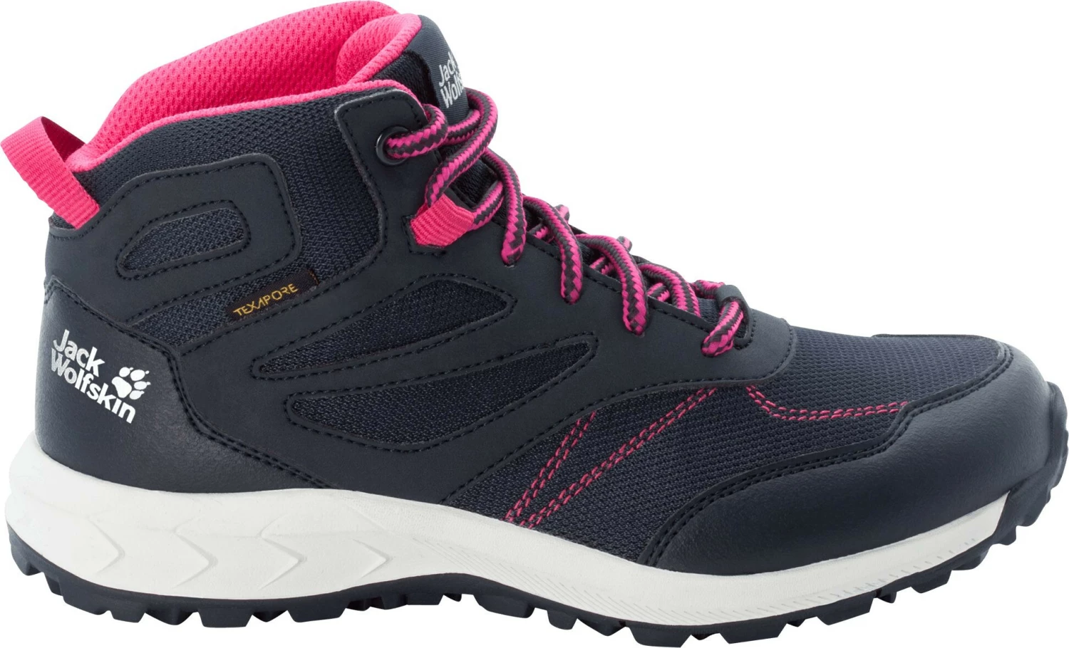 Jack Wolfskin Woodland Texapore Chaussures mi-hautes Enfant, gris 4 Jack Wolfskin Woodland Texapore Chaussures mi-hautes Enfant, gris – Image 2