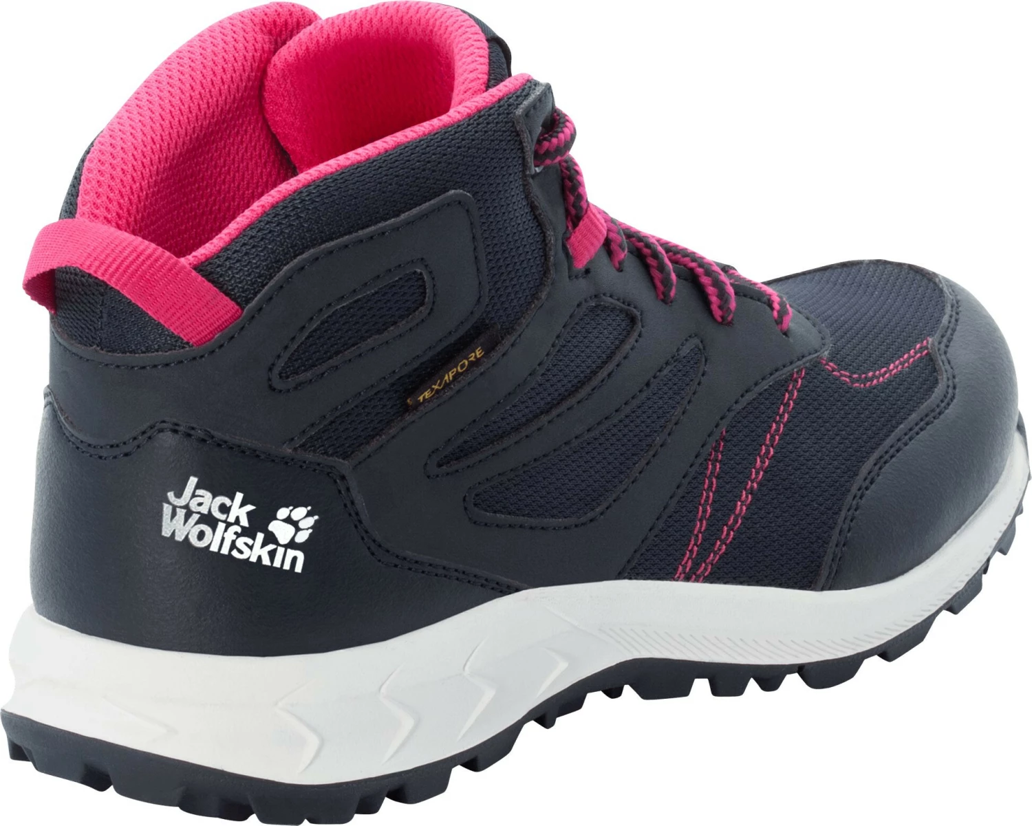 Jack Wolfskin Woodland Texapore Chaussures mi-hautes Enfant, gris 4 Jack Wolfskin Woodland Texapore Chaussures mi-hautes Enfant, gris – Image 3