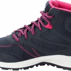Jack Wolfskin Woodland Texapore Chaussures mi-hautes Enfant, gris 11 Jack Wolfskin Woodland Texapore Chaussures mi-hautes Enfant, gris -Chaussures trekking Soldes jack wolfskin woodland texapore mid shoes kids night blue pink 4