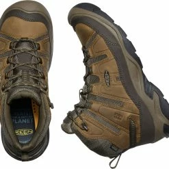 Keen Circadia Mid WP Chaussures Homme, marron -Chaussures trekking Soldes keen circadia mid wp shoes men bison brindle 4 1