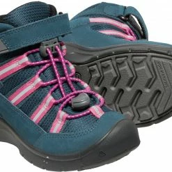 Keen Hikeport 2 Sport Mid WP Chaussures Enfant, Bleu pétrole -Chaussures trekking Soldes keen hikeport 2 sport mid wp shoes kids blue wing teal fruit dove 5