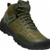 Keen NXIS EVO Mid WP Chaussures Homme, olive -Chaussures trekking Soldes keen nxis evo mid wp shoes men forest night dark olive 1