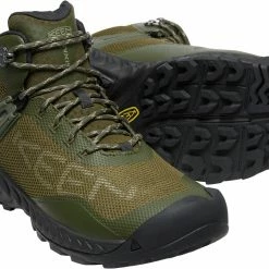 Keen NXIS EVO Mid WP Chaussures Homme, olive -Chaussures trekking Soldes keen nxis evo mid wp shoes men forest night dark olive 5