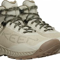Keen NXIS EVO Mid WP Chaussures Femme, beige -Chaussures trekking Soldes keen nxis evo mid wp shoes women plaza taupe brindle 3 1