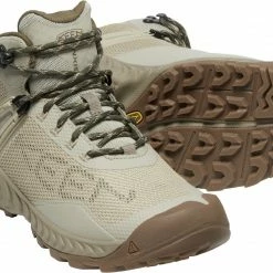 Keen NXIS EVO Mid WP Chaussures Femme, beige -Chaussures trekking Soldes keen nxis evo mid wp shoes women plaza taupe brindle 5 1