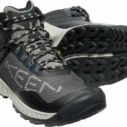 Keen Nxis Evo WP Chaussures mi-hautes Homme, gris/noir -Chaussures trekking Soldes keen nxis evo wp mid shoes men magnet bright cobalt 6