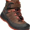 Keen Redwood Mid WP Chaussures Enfant, jaune/gris -Chaussures trekking Soldes keen redwood mid wp shoes kids coffee bean picante 1