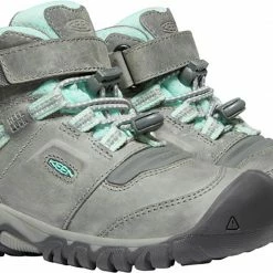 Keen Ridge Flex Mid WP Chaussures Enfant, gris -Chaussures trekking Soldes keen ridge flex mid wp shoes kids grey blue tint 3 1