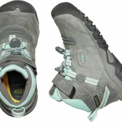 Keen Ridge Flex Mid WP Chaussures Enfant, marron -Chaussures trekking Soldes keen ridge flex mid wp shoes kids grey blue tint 5 2