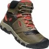 Keen Ridge Flex Mid WP Chaussures Homme, marron/noir -Chaussures trekking Soldes keen ridge flex mid wp shoes men dark olive ketchup 1 2