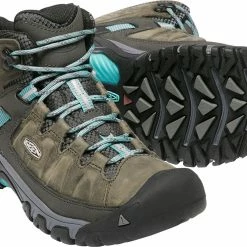 Keen Targhee III Mid WP Chaussures Femme, gris -Chaussures trekking Soldes keen targhee iii mid wp kengaet naiset alcatraz blue turquoise 6 2