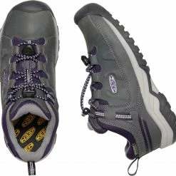 Keen Targhee Low WP Chaussures Adolescents, gris -Chaussures trekking Soldes keen targhee low wp shoes youth magnet tillandsia purple 4