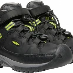 Keen Targhee Mid WP Chaussures Enfant, noir -Chaussures trekking Soldes keen targhee mid wp shoes kids black steel grey 3 1