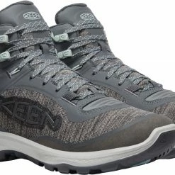 Keen Terradora Flex Mid WP Chaussures Femme, bleu -Chaussures trekking Soldes keen terradora flex mid wp shoes women magnet cloud blue 3