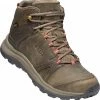 Keen Terradora II Leather Mid WP Chaussures Femme, gris -Chaussures trekking Soldes keen terradora ii leather mid wp shoes women brindle redwood 1