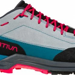La Sportiva TX Guide Chaussures en cuir Femme, gris/turquoise -Chaussures trekking Soldes la sportiva tx guide leather shoes women cloud love potion 3