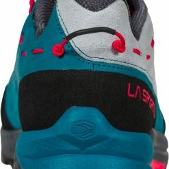 La Sportiva TX Guide Chaussures en cuir Femme, gris/turquoise -Chaussures trekking Soldes la sportiva tx guide leather shoes women cloud love potion 5