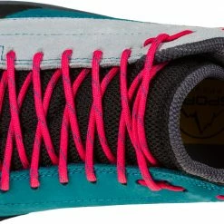 La Sportiva TX Guide Chaussures en cuir Femme, gris/turquoise -Chaussures trekking Soldes la sportiva tx guide leather shoes women cloud love potion 6