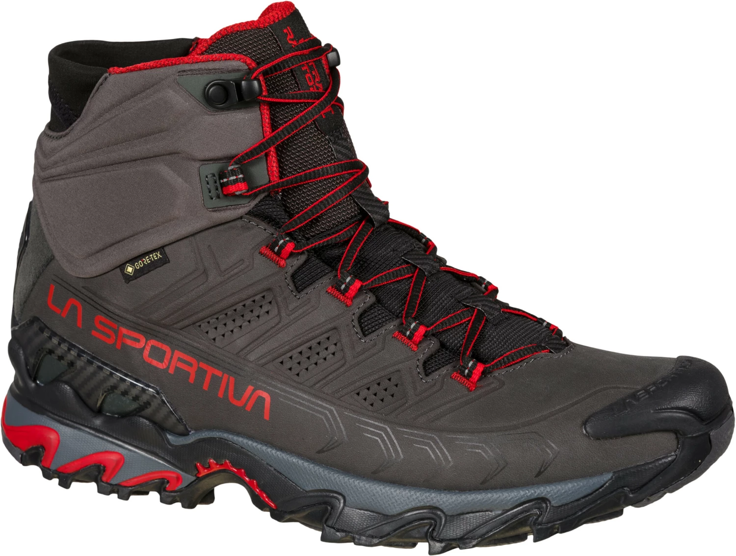 La Sportiva Ultra Raptor II Mid Leather GTX Chaussures Homme, olive/rouge 3 La Sportiva Ultra Raptor II Mid Leather GTX Chaussures Homme, olive/rouge